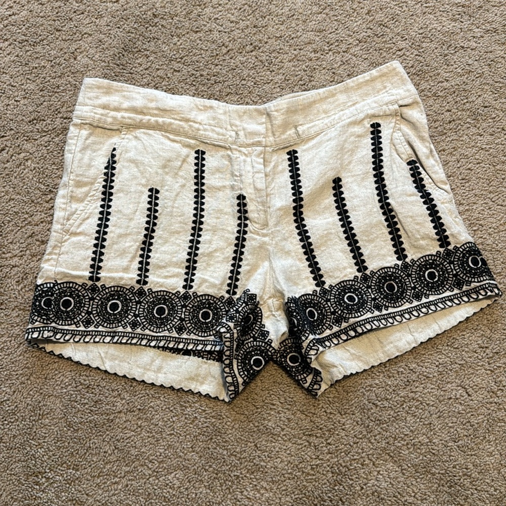 Linen shorts by LOFT